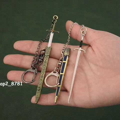 3.54'' Longclaw Sword Thrones Weapon Jon Snow Metal Keychain F 6'' Action Figure Cover