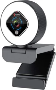 Streaming Webcam 1080P with Ring Light, HD Web camera with Digital Zoom - Picture 1 of 7