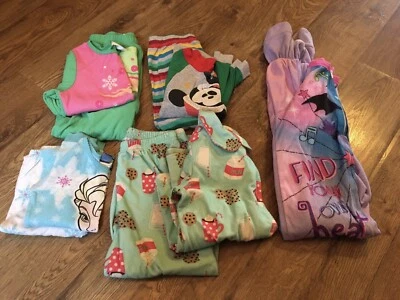 Girls Size 5/5T Pajamas~Lot Of 9 Pcs.~EC~Disney, Carter's - Image 1 of 3