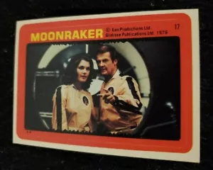 Tarjeta coleccionable James Bond - Roger Moore Moonraker 1979 #17 - Imagen 1 de 2