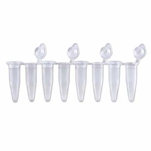 MTC Bio P3010-A, PCR Röhrchen Streifen von 8 Röhrchen, 0,2 ml mit flachen Kappen, 120/Packung - Bild 1 von 1
