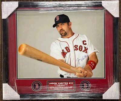 Jason Varitek Autographed Boston Red Sox 16x20 Photo - Image 1 of 2