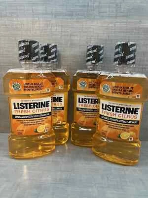 Listerine Ultraclean Fresh Citrus Mouthwash 500mL Pack Of 4  Ships Next Day - Image 1 of 3