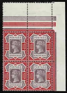 1887 10d Dull Purple & Carmine Jubilee SG 210 Block of 4 Superb UMM Cat. £425.00 - Picture 1 of 1