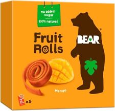 BEAR ‘Fruit Rolls’ Mango (5 x 2 rolls) 100g Free Shipping World Wide