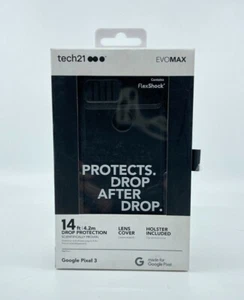 Tech21 Google Pixel 3 Case Evo Max Series Black TOUGH RUGGED  - Picture 1 of 4