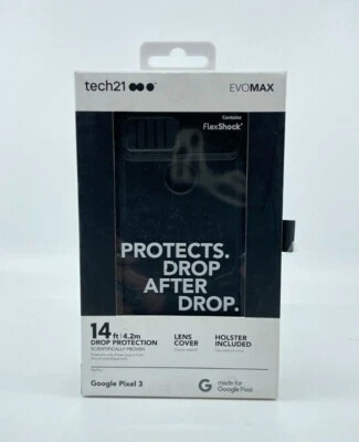 Tech21 Google Pixel 3 Case Evo Max Series Black TOUGH RUGGED  - Image 1 of 4