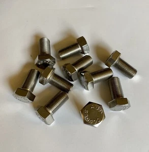 10Pcs HEX HD CAP SCREW Stainless 1/2-20 X 1” MODEL 18-8SS NEW - Picture 1 of 4