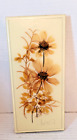 Vtg. henni orginal hand made canada Pressed Flower Art  9.5"/4.5"(ART2-14-M-7)