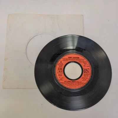 45 Record Janet Jackson Let's Wait Awhile/Nasty Cool Summer Mix UK Import VG - Image 1 of 2