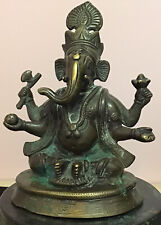 BRONZE FIGURE OF GANESH, LORD OF GOOD FORTUNE
