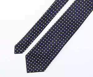 Austin Reed Mens Multicoloured Polka Dot Silk Pointed Tie One Size - Picture 1 of 12