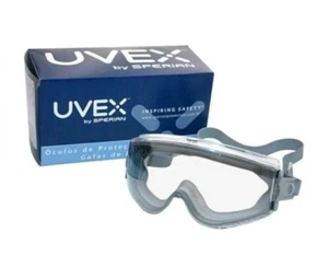 UVEX Stealth Anti-Fog CLEAR Safety Goggles High Impact XTR Lens NEW - Picture 1 of 5