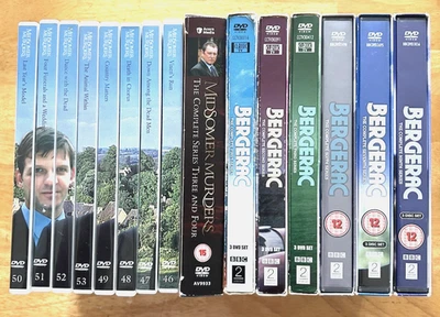 BERGERAC Series DVD Box Set BBC Crime Drama 1 2 3 6 7 9 Job Lot MIDSOMER MURDERS - Image 1 of 3