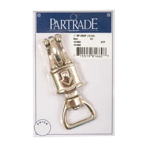 Partrade Trading Company 1 in Nickle Plated Panic Snap 181660 - Picture 1 of 1