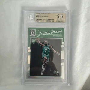 2016 DONRUSS OPTIC HOLO PRIZM #153 JAYLEN BROWN RC BGS 9.5 GEM MINT - Picture 1 of 3