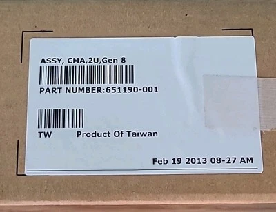 New HP 651190-001 2U Cable Management Arm For Proliant DL380 G8 FAST SHIP - Image 1 of 3