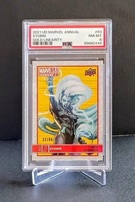 2021-22 Upper Deck Marvel Annual Gold Linearity /88 STORM #83 - PSA 8 - X-Men UD - Image 1 of 2