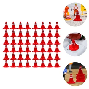 60 Pcs Traffic Safety Playset Parking Scene Toys Roads Signs Cones - Picture 1 of 12
