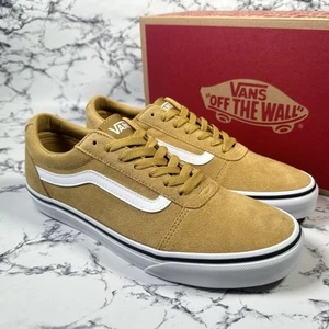 VANS Mens Gold Yellow Suede Ward Trainers SIZE UK8.5 EU42.5 BNIB Authentic - Picture 1 of 10