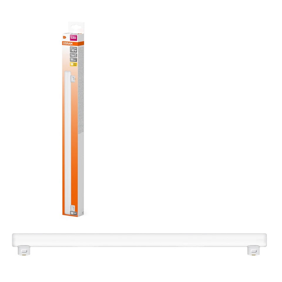 Osram LED Linienlampe LEDinestra 50cm 6W S14s 2 Sockel matt 640lm warmweiß 2700K - Bild 1 von 4