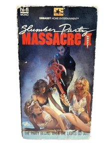VHS Slumber Party Massacre 2 Embassy Horror - Picture 1 of 9
