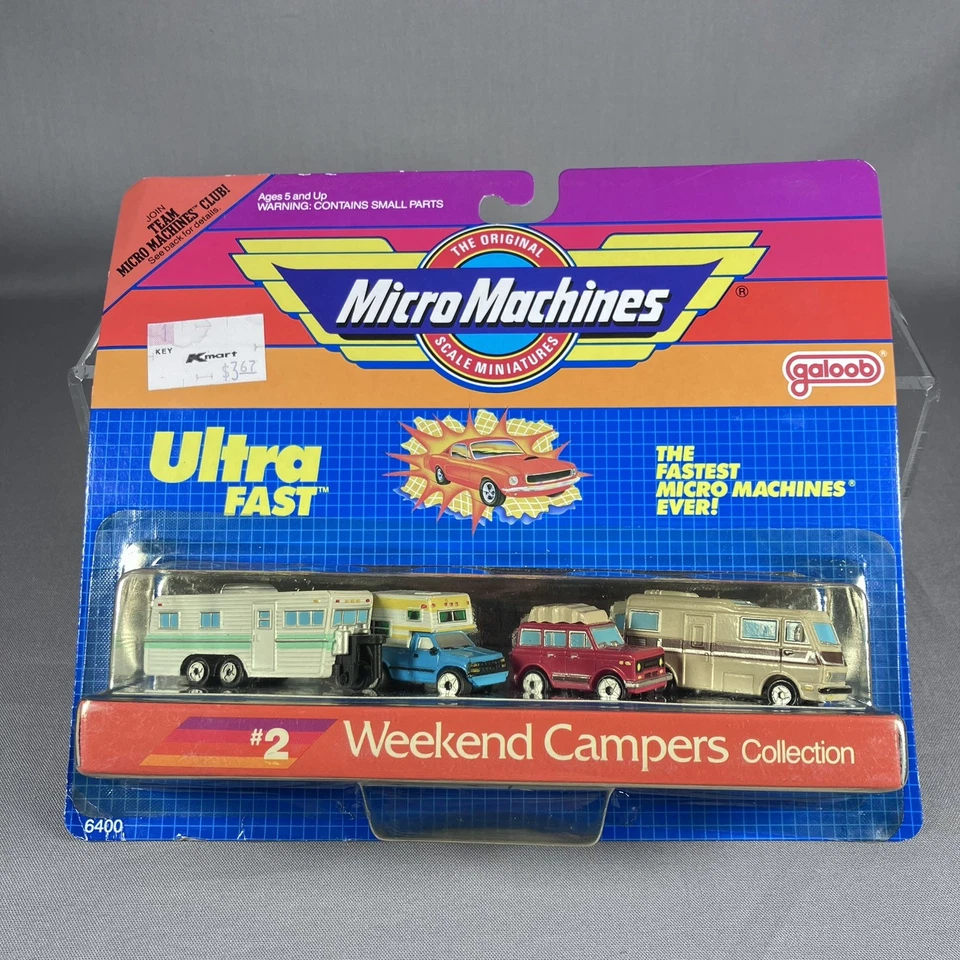 Micro Machines 6400 Ultra Fast Weekend Campers Collection #2 New Sealed - Image 1 of 4