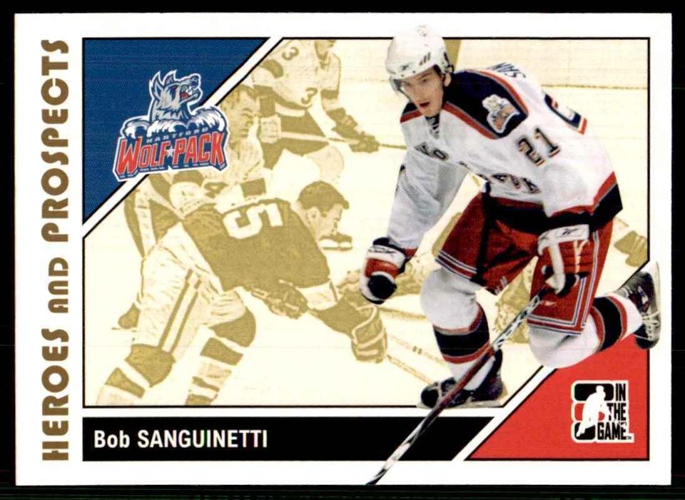 2007-08 In The Game Heroes and Prospects Bobby Sanguinetti Hartford Wolf Pack - Image 1 of 2