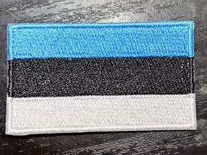 PARCHE Bordado Bandera del País de Estonia *NUEVO* MEZCLA Y COMBINACIÓN COMPRA 3 GE - Imagen 1 de 1