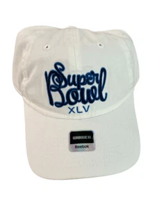 Super Bowl XLV 2011 North Texas NFL Reebok neu mit Etikett Damen weiß Strapback Mütze Kappe - Bild 1 von 6