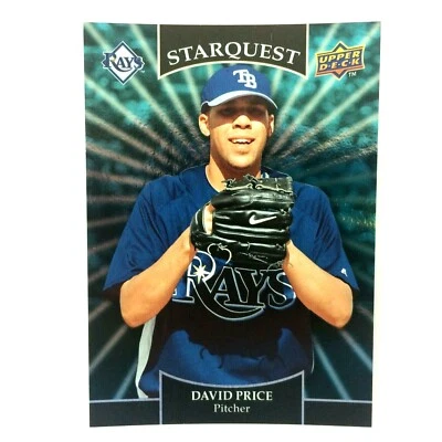 David Price 2009 Upper Deck Starquest Turquoise #37 MLB Tampa Bay Rays - Image 1 of 2