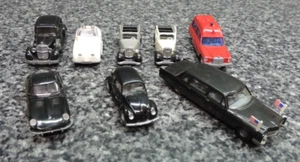 Wiking Plastic Car Lot 8x West Germany 1/87th HO Scale VW Jaguar Mercedes DKW F7 - Picture 1 of 17