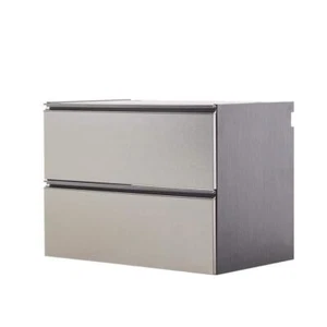 Klair Living Wall Mounted Cabinet 24"Hx32"Wx20"D Melamine Board in Metallic Gray - Picture 1 of 8