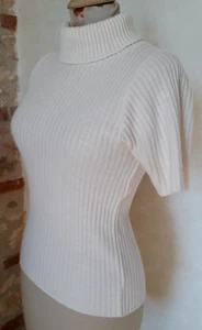 PULL à manches courtes BOBBIE BROOKS T36 VINTAGE 60 70 Short sleeves sweater XS - Imagen 1 de 7