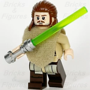 LEGO Star Wars Qui-Gon Jinn Minifigure Reddish Brown Beard Jedi 75383 sw1334a - Picture 1 of 4