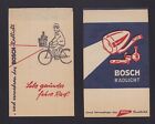 STUTTGART, Werbung 2 x Tüte Verpackung, Bosch Rad-Licht