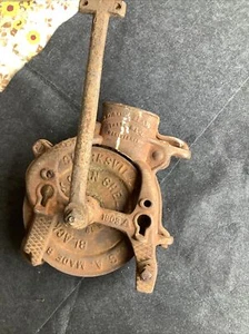 Antique Cast Iron Black Hawk 9 1909 A Clarksville Tenn Corn Sheller - Picture 1 of 9