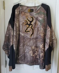 Browning Realtree Mens Camo Hunting Pullover Sweatshirt  Size 2XL - Picture 1 of 8