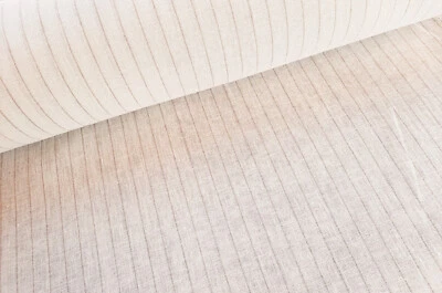 Geschirrtuch Leinen Meterware - Stoff Küchentuch weiß beige Streifen *Ab 50cm - Bild 1 von 2