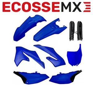 Yamaha YZ65 Fork Guards 2019-2023 Polisport Plastic Kit Blue/Black With - Picture 1 of 1