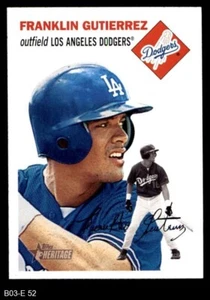 2003 Topps Heritage #52 Franklin Gutierrez Dodgers RC 8 - NM/MT - Picture 1 of 2
