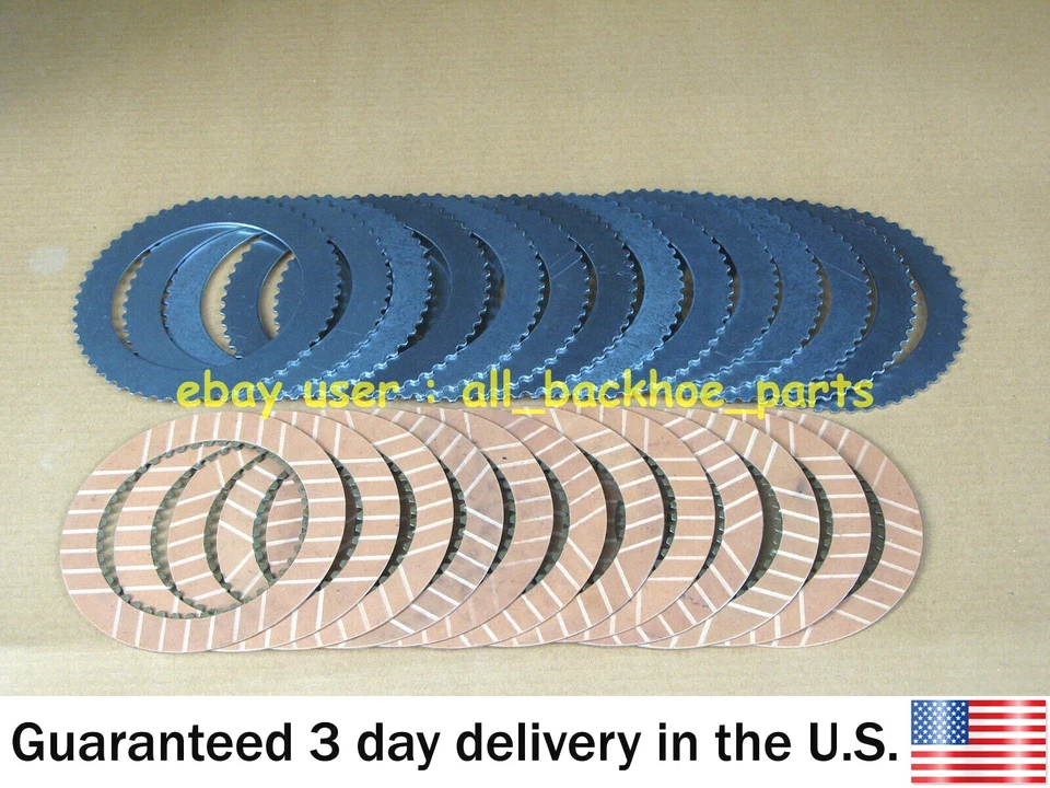 JCB BACKHOE TRANSMISSION FRICTION & COUNTER PLATES 12 + 14 (445/03205 445/12307) - Image 1 of 1
