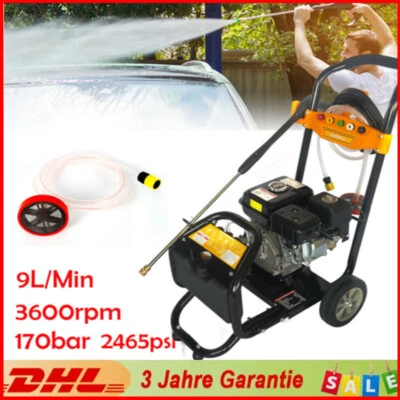 420cc 7.5HP Petrol Pressure Washer Petrol Engine Steam Jet 4 Stroke 170 Bar - Image 1 of 4