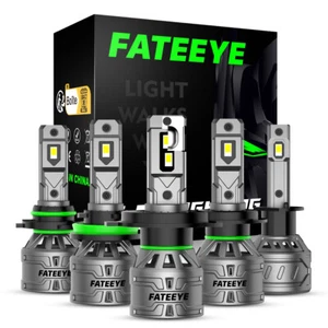 FateEye Car LED Headlight KIT 60W Canbus Bulbs H7 H4 H1 H11 9005 9012 UK SELLER - Picture 1 of 30