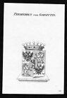 1820 - Gorizutti Wappen Adel coat of arms heraldry Heraldik Kupferstich