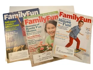 Lot Of 3 Family Fun Summer Issues Kids Crafts Camp Gifts Recipes Vacations - Picture 1 of 22