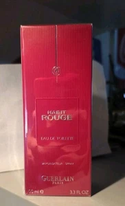 GUERLAIN HABIT ROUGE 100 ML EAU DE TOILETTE NUOVO SIGILLATO. - Imagen 1 de 9