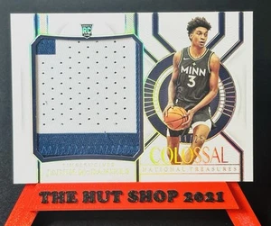 Jaden McDaniels 2020-21 National Treasures Colossal Rookie Gold Prizm Jersey /25 - Picture 1 of 6