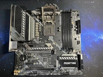 Gaming PC Motherboard MSI B460M MORTAR LGA1200 for 10th Gen Intel i3 i5 i7 CPU - Image 1 of 4
