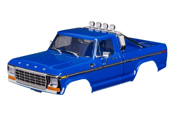 Monster Truck Traxxas 1/18 TRX-4MT * Carrocería de camioneta Ford F-150 1979, azul * 9812-BLU Foto 1 de 1